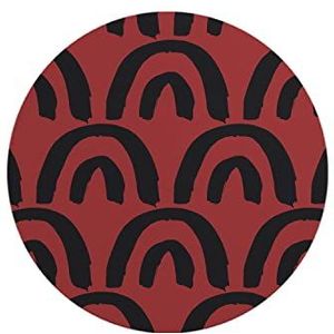 Questo Casa, Ronde muismat met antislip onderkant voor kantoor en thuis, diameter 22 cm