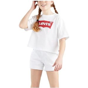 Levi's Kids Lvg Girlfriend Shorty Shorts 4e4536 Shorts voor meisjes, Wit.