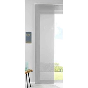 85589N Set van 1 voile schuifgordijn, 245 x 60 cm, grijs