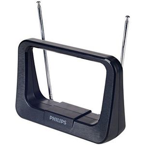 Philips SDV1226/12 TV-antenne (zwart, 1,8 m, FM, UHF, VHF, 28 DB)