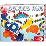 Noris Domino Run Mega 606062023 Set van 200 stenen, ks, kogeltreinen en andere accessoires, vanaf 3 jaar