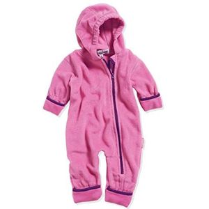 Playshoes Fleece-overall, kleurrijk afgezet unisex baby sneeuwpak, 18, roze