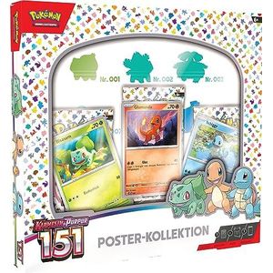 Pokémon, kaartspel om te verzamelen: Karmesin & Violet Poster Collectie - 151 (3 boosters & 3 holografische promokaarten)