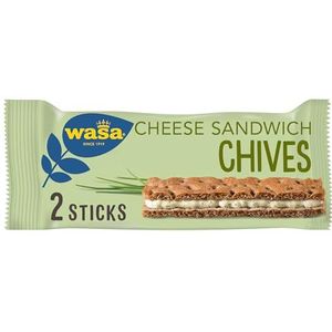 Wasa, Sandwich Cheese & Chives - schetsbrood met kaasdeeg - pak van 24 stuks (24 x 37 gram)