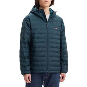 Levi's Presidio PKBL Hooded JKT Ponderosa Pin Jacket, Green, L Men's, Groen, 32, Groen