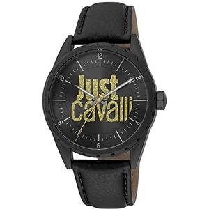 Just Cavalli Herenhorloges zwart meerkleurig, één maat, meerkleurig, één maat, meerkleurig, één maat, Meerkleurig