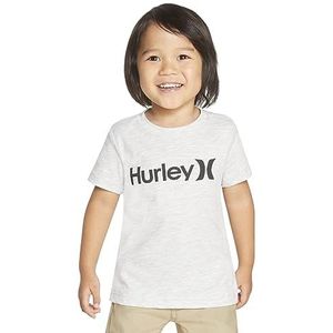 Hurley One and Only uniseks T-shirt voor kinderen, met afbeelding, berk gemêleerd