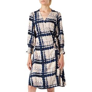 Part Two Ovinepw Dr Dress Dames, Blauw Blurred Square, 36, Blue Blurred Square