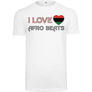 Mister Tee T-shirt pour homme « I Love African Beats » - XS - Blanc, Blanc., XS
