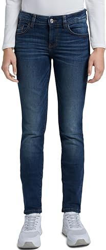 TOM TAILOR Alexa Slim Jeans voor dames, 10282 - Dark Stone Wash Denim (1), 28W / 34L