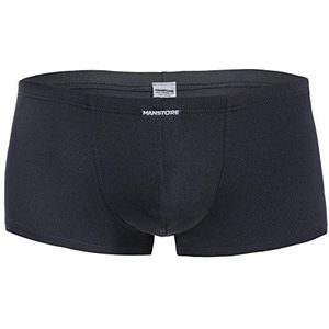 MANSTORE Heren Retro Shorts, Zwart, XL, zwart.