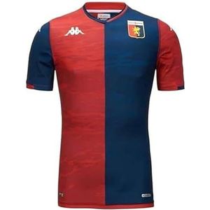 Kappa Kombat Home Genoa F.C., T-shirt voor eerste uitrusting, blauw/rood, 2XL, heren