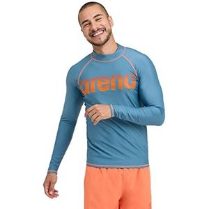 Arena Arena Rash Vest Heren L/S Graphic Dermoprotectief shirt voor heren