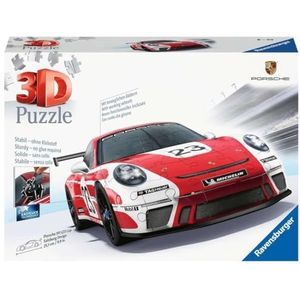 Ravensburger 3D-puzzel Porsche 911 GT3 Cup in Salzburg design 11558 - het beroemde voertuig en sportwagen als 3D-puzzel
