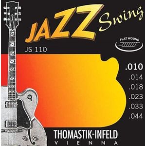 Thomastik Snaren Elektrische Gitaar Jazz Swing Series Nikkel Flat Wound Game JS110 Extra Light .010-.044w