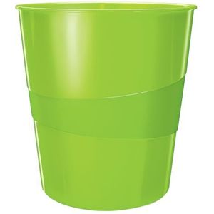 Leitz WOW Papiermand, 15 liter, Groen