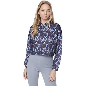 Trendyol Sweatshirt regular opstaande kraag kasjmier patroon trainingspak dames, zeer kleurrijk, M, Zeer kleurrijk