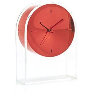 Kartell Air du Time, Wandklok, Rood Kristal