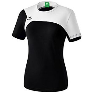 Erima Club 1900 2.0 T-shirt voor dames (1 stuk), Zwart/Wit