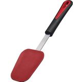 Westmark 29152270 Lepelschraper, gesmede siliconen kop, hittebestendig tot 200 °C/392 °F, roestvrij staal/siliconen, gallant, zwart/rood/zilver, 29152270