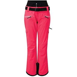 Dare 2b Liberty II skibroek, waterdicht, isolerend en ademend, met genaaide naden en geïntegreerde beenkappen, voor dames, neonroze, maat XS (fabrieksmaat: 8)