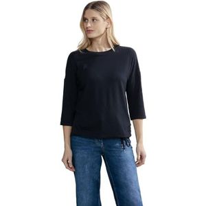 Cecil T-shirt à manches 3/4 pour femme, Bleu universel, XL