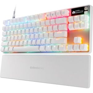 SteelSeries Apex Pro TKL Gen 3 Witte OmniPoint 3.0 Switchs - Instelbare bediening - Rapid Trigger - Speelklare voorinstellingen - Beschermingsmodus - Rapid Tap/SOCD- OLED -RGB - PBT doppen - US QWERTY