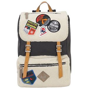 Rugzak Invicta – My JOLLY – Bear Patch – pc-drager – Made in Italy – 18 l – Special Edition, Meerkleurig, Taglia Unica, modern