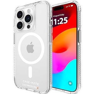 CASE-MATE Ultrasterke transparante hoes voor iPhone 15 Pro [4,9 m D3O valbescherming] [compatibel met Magsafe] dunne telefoonhoes voor iPhone 15 Pro 6,1 inch, waterdicht