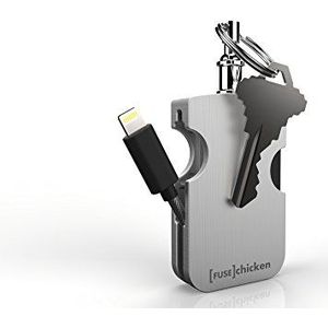Fuse Chicken Armor Travel USB-reiskabel voor iPhone 5 / 6 / iPad, staal, grijs