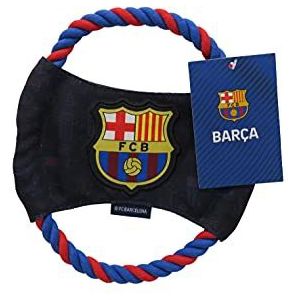 FC Barcelona speelgoed voor huisdieren, honden of katten, officieel product van FC Barcelona, polyester, blauw
