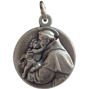 Medaille St. Antoine de Padoue – de medailles van de heilige patronen, zonder steen, Zonder steen