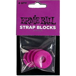 Ernie Ball Strap Blocks 4 stuks - Purple