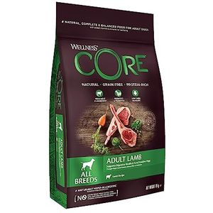 Wellness CORE Adult Lamb, Droogvoer voor honden, hypoallergeen, voor een gezonde spijsvertering, graanvrij, hoog vleesgehalte, lam, 10 kg
