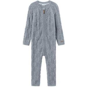 NAME IT Nmmwrilla Wool Ls Knit Suit pour garçon, gris, 104