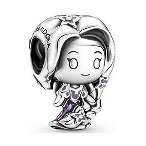 Pandora 799498C01 Disney Rapunzel Tangled Charm, One Size, Sterling zilver, geen sieraad, Sterling zilver, Geen juweel