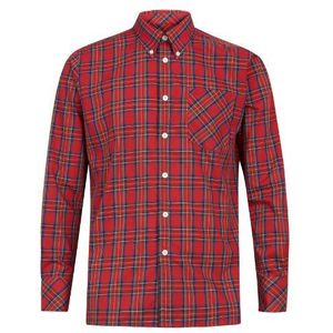 Merc London Regular Fit Smoking herenhemd, rood (Stewart Red), XS, rood - rood (Stewart Red)