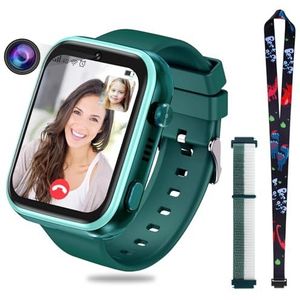 OKYUK 4G smartwatch voor kinderen, GPS-tracker, meerdere kantoorstijlen om uit te kiezen, bidirectionele oproepen, beeldvaardigheid, SOS, wifi, waterdicht touchscreen voor 4-12 jongens en
