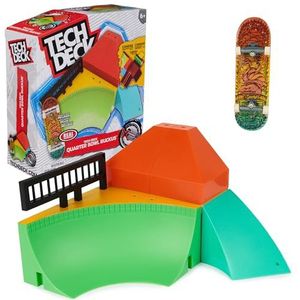 Tech Deck X-Connect - Quarter Bowl Ruckus - Aanpasbare Ramp-set met vingerskateboard