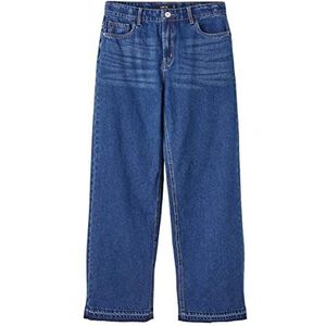 NAME IT Limited by Girl Jeans met hoge taille, rechte snit, donkerblauw, denim, 176, donkerblauw denim