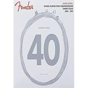 Fender® Super 5250XL – SHORT SCALE BASS STRINGS"" snaren voor bas – nikkel verguld staal – 040/095