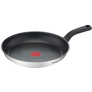 Tefal Comfort Max Pan 30 cm, inductie, antiaanbaklaag, hoogwaardig roestvrij staal, thermo-spot temperatuurweergave, thermo-geïsoleerde handgreep G7260744