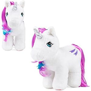 My Little Pony, Glory pluche ter ere van de 40e verjaardag, Basic Fun, 35333, retro paardencadeau voor jongens en meisjes, eenhoorn pluche speelgoed voor jongens en meisjes vanaf 3 jaar