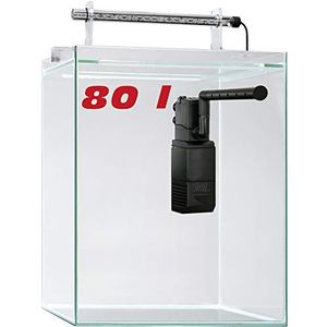 SERA Scaper Cube starterset 80 liter voor aquaria, met binnenfilter en ledverlichting, zonder onderkast, 80 liter