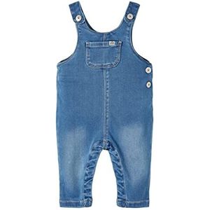 Name It Baby meisjes tuinbroek, medium blue denim, 62, Medium Blue Denim