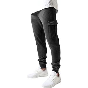 Urban Classics Fitted Cargo Sweatpants Heren Grijs (Charcoal)-W36/L33 (Maat fabrikant: XL), donkerbruin