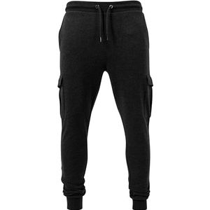 Urban Classics Fitted Cargo Sweatpants Heren Grijs (Charcoal)-W36/L33 (Maat fabrikant: XL), donkerbruin