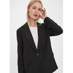 VERO MODA Vmtroianthea Ls Noos Blazer ample pour femme, Gris à rayures, S