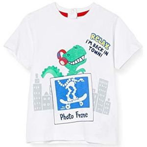 Chicco T-shirt Manica Corta Bimbo trui zonder mouwen, baby jongens, wit (Bianco 033)