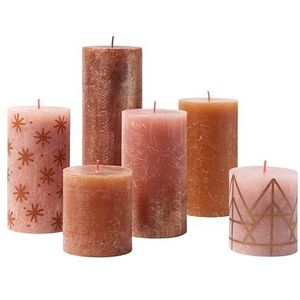 Bolsius - Rustieke Kaarsen Set - Cosy Copper